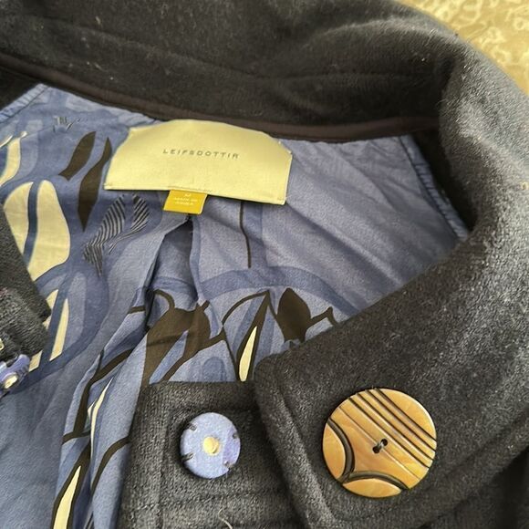 Anthropologie / Leifsdottir - wool and cotton bolero-style coat. - Picture 3 of 7